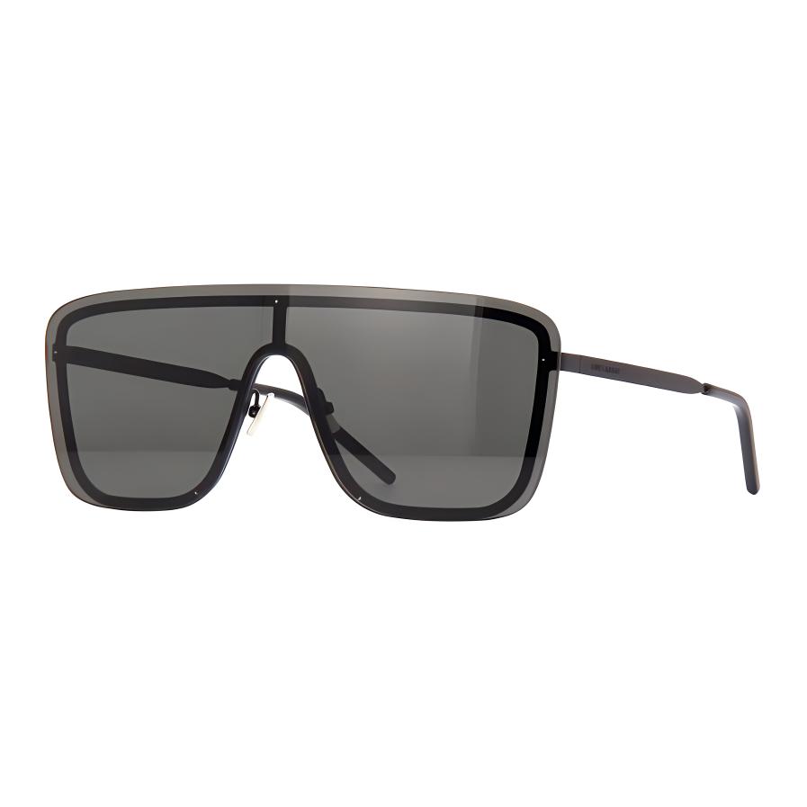 Saint Laurent Oversized Lens UV Protection Irregular Sunglasses Unisex sunglasses Black SL364-MASK-002