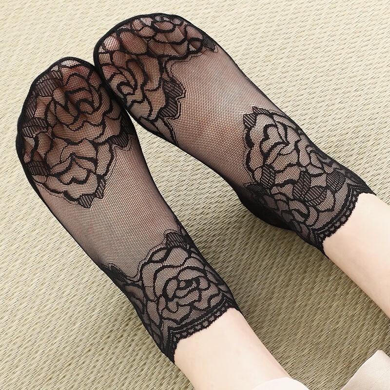LANGSHA Женские летние тонкие кружевные носки до щиколотки