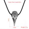 Ожерелье с подвеской в виде черепа в стиле викинга из стерлингового серебра 925 пробы для мужчин и женщин