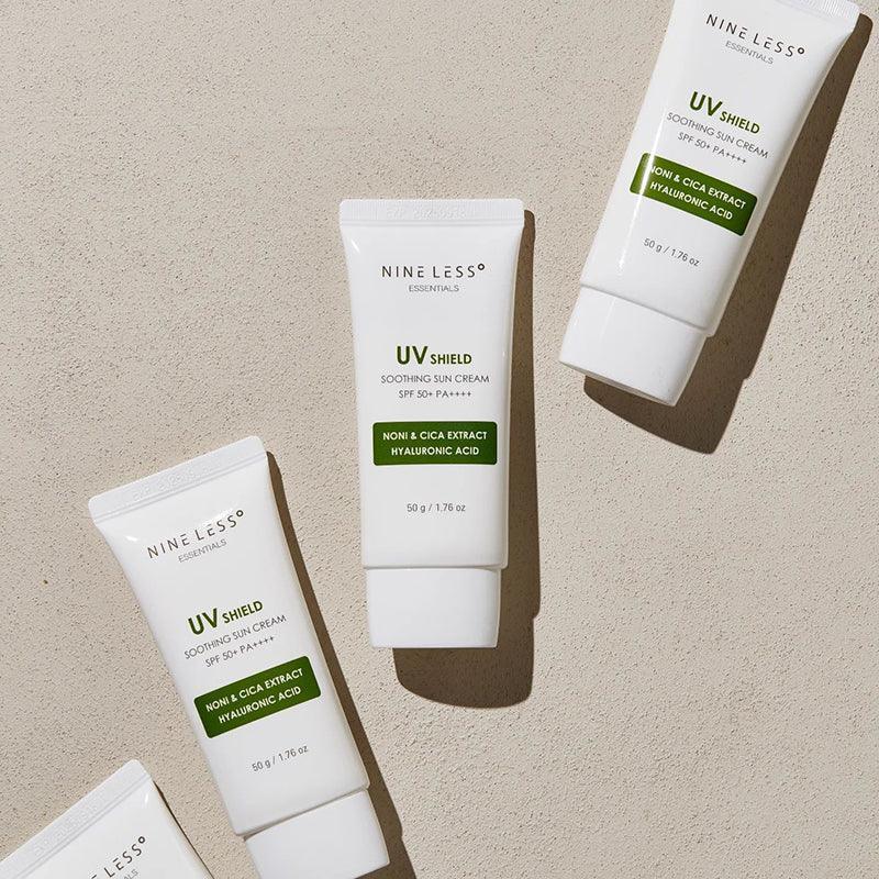 [NINE LESS] Essentials Успокаивающий солнцезащитный крем UV Shield SPF 50+ PA++++ 50г