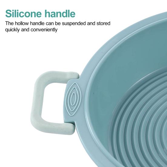 Круглая форма для торта, силиконовая форма для выпечки с ручкой, пищевая категория, не содержащая BPA, термостойкая многоразовая микроволновая печь, безопасная форма для сырного торта