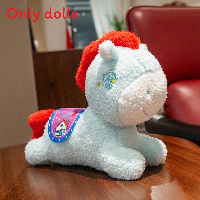 Pony Year Plush Toy With Short Plush For Children Yearend Gift