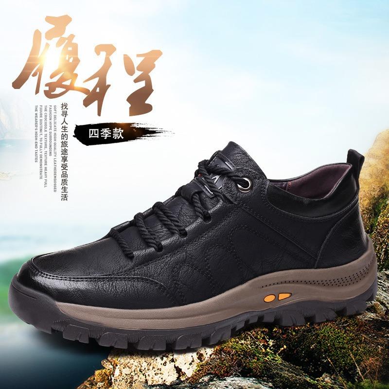 Large Size Men's Shoes New Hiking Shoes Casual Sports Shoes Fashion Lace-up Trend Men's Shoes