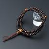 Specially Selected Bracelet Prayer Beads 108 Beads for Soto Striped Ebony Tiger Eye Stone Tailor Genuine Mala Bead