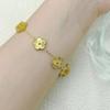 Five Leaf Flower Luxury Bracelet for Women Gold Color Charm Bracelets Jewellery Clover Fashion Zircon Gifts