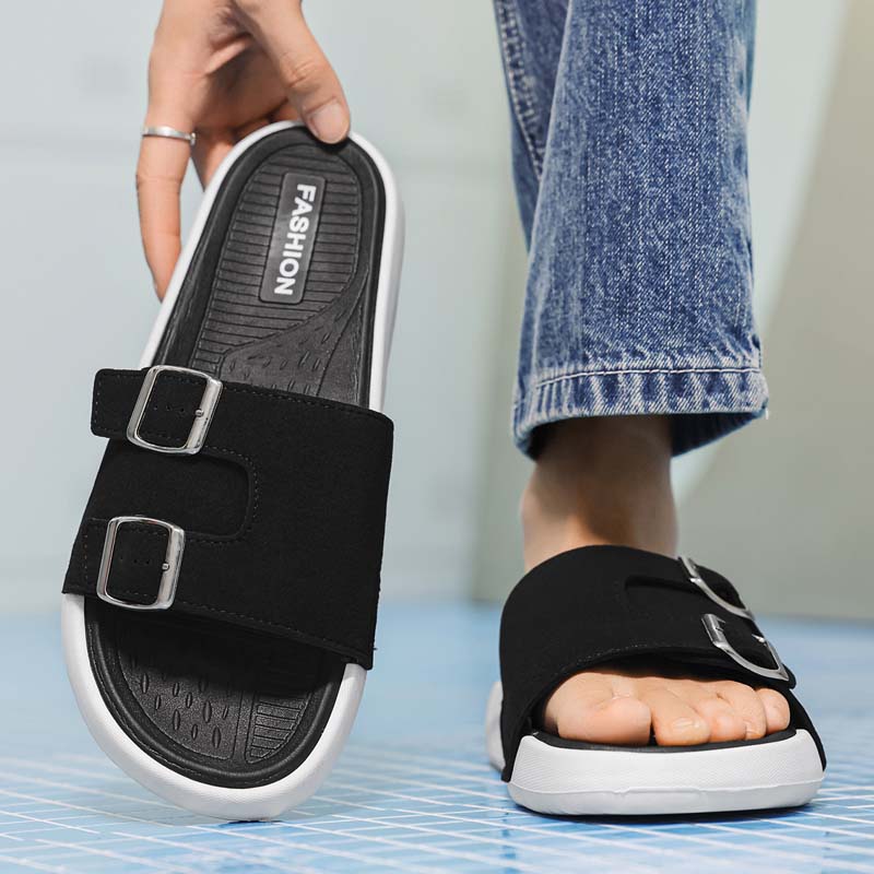 Summer Men's Beach Slippers Non-Slip Casual Slippers For Indoor Outdoor Men Water Shoes Sandals