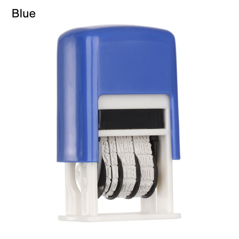 Канцелярские товары DIY квадратные чернила штамп с датой английские печати многоцветный пластик