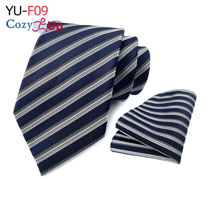 Мужской галстук из двух частей с цветочным принтом, полосатый галстук, деловой модный носовой платок, клетчатый галстук с пейсли