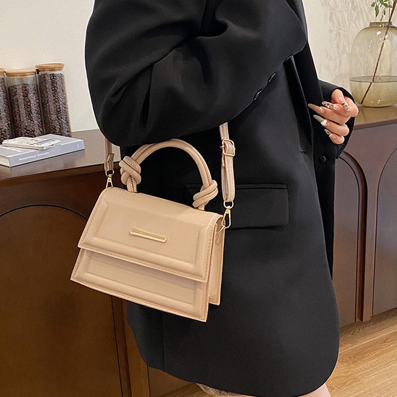 Стильная однотонная женская сумка на плечо из ПУ кожи, дизайн сумочки, маленькая сумка кроссбоди, женская сумка-мессенджер с клапаном KTY