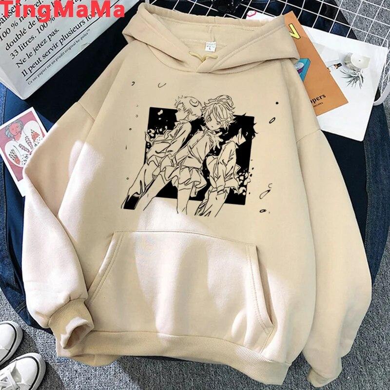 The Promise Neverland Hoodies Unisex Harajuku Y2k Aesthetic Anime Graphic Unisex Sweatshirts Anime Korea Unisex Hoodie