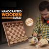 16 Inches Wooden Handcrafted Magnetic Chessboard Set|Tournament-Style Chess Set with Premium Build,Magnetic Pieces