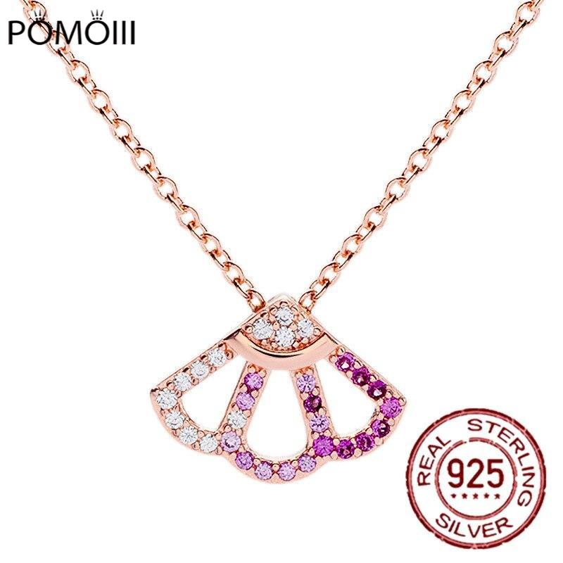 Серебряный премиум-дизайн Sense Design Pavé из розового золота с подвеской в виде свитера, розовая цепочка на ключицу, классическое ювелирное украшение в подарок