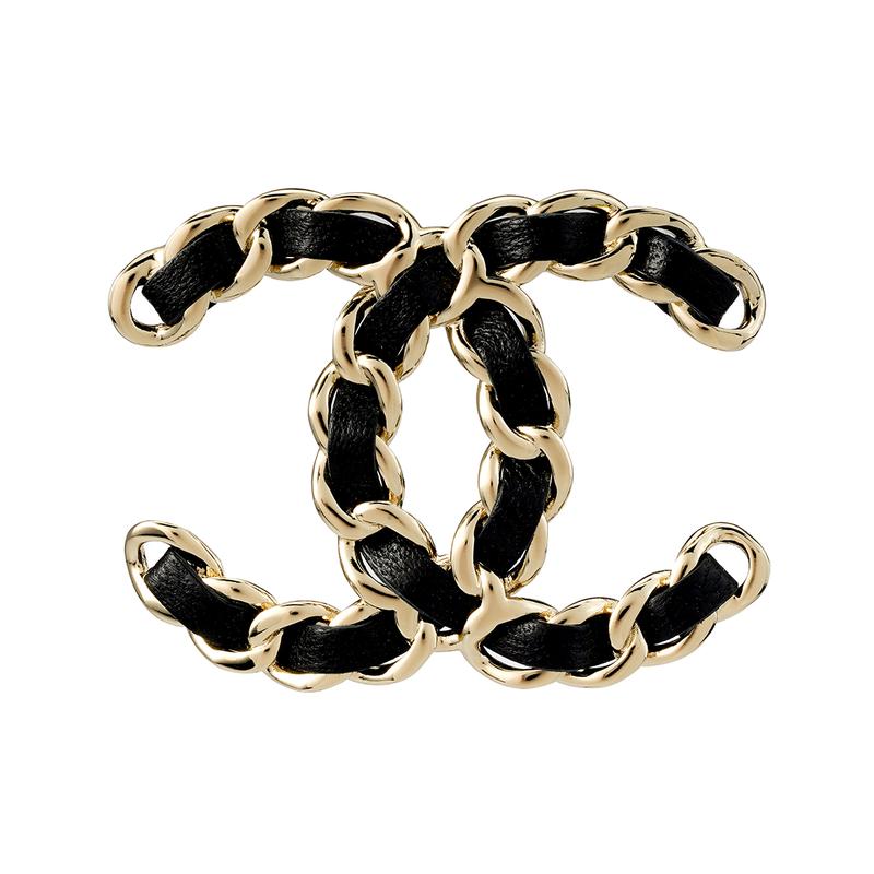 Chanel Классическая сумка из овчины с логотипом CC, металлическая брошь из овчины, женская, черная
