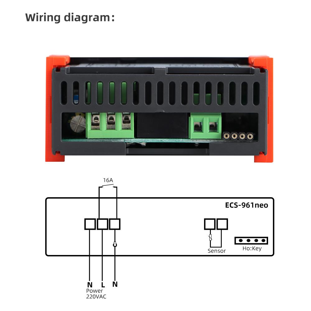 Цифровой термостат Гигростат Контроллер AC 110V 220V DC12-24V Регулятор температуры и влажности Обогрев Охлаждение ECS-961NEO