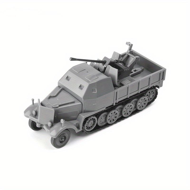 1:72 масштаба миниатюрная полугусеничная модель бронированной машины игрушки Второй мировой войны FLAK37 4D сборка автомобиля DIY комплект