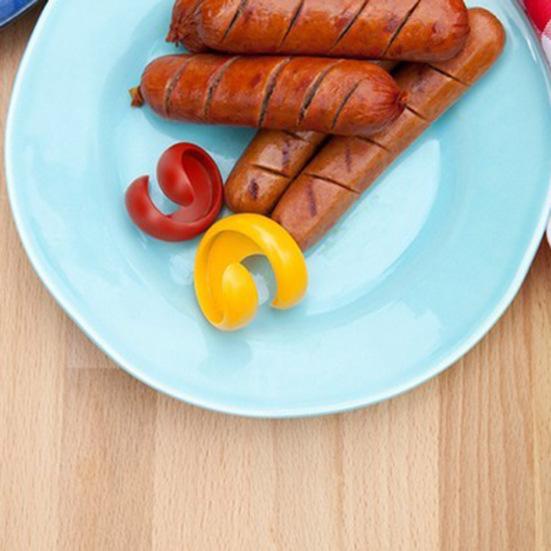 Ручной необычный резак для колбасы, хот-доги, спиральный слайсер, домашний барбекю, кухонный гаджет