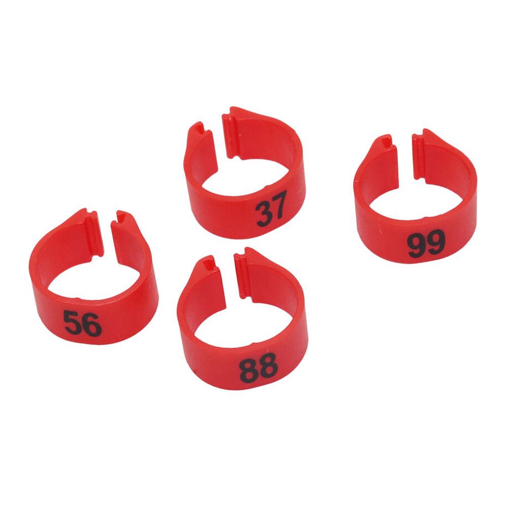 Пластиковые кольца для птиц. 100 шт