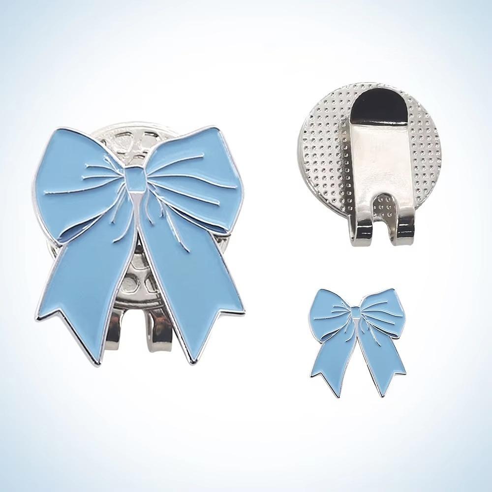 Pink Ribbon Golf Cap Clip Magnetic Golf Hat Marker Outdoor Sports Golf Ball Mark Women Girls