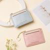 Мини кошелек, сумка для карточек, тонкий кошелек на молнии для монет, ретро держатель для карт, женский