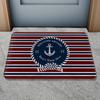 Индивидуальный Название Лодки Противоскользящий Коврик для Двери Морской Якорь Компас Штурвал Персонализированный Домашний Декор Напольный Коврик Внутренний Наружный Коврик для Ванной