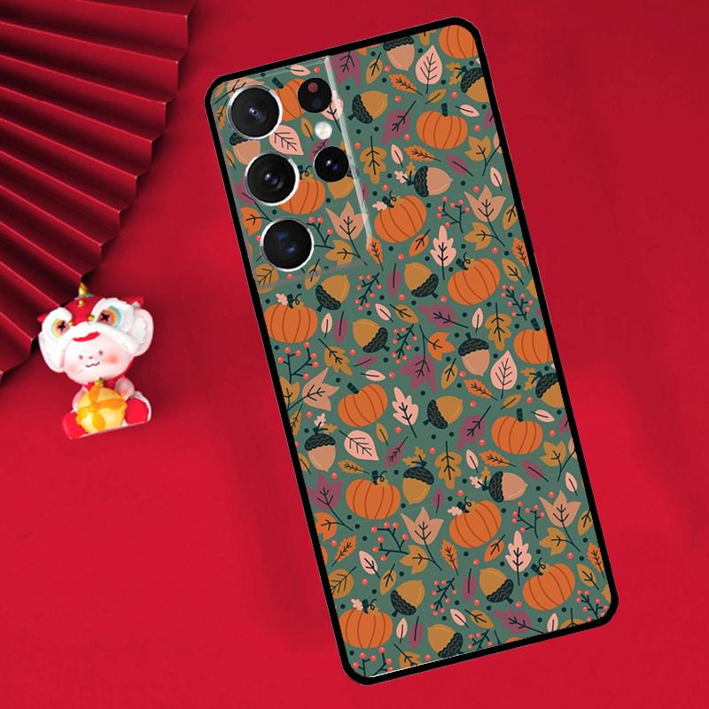 Чехол Осенние тыквы для Samsung Galaxy S26 S25 S24 Ultra S21 S20 S22 S23 Ultra S10 Plus S25 FE Чехол Funda
