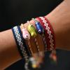 Stylish Bohemian Multicolor Ceramic Fish Bracelet Handmade Jewelry for Women Adjustable Wrist Anklet Accessory