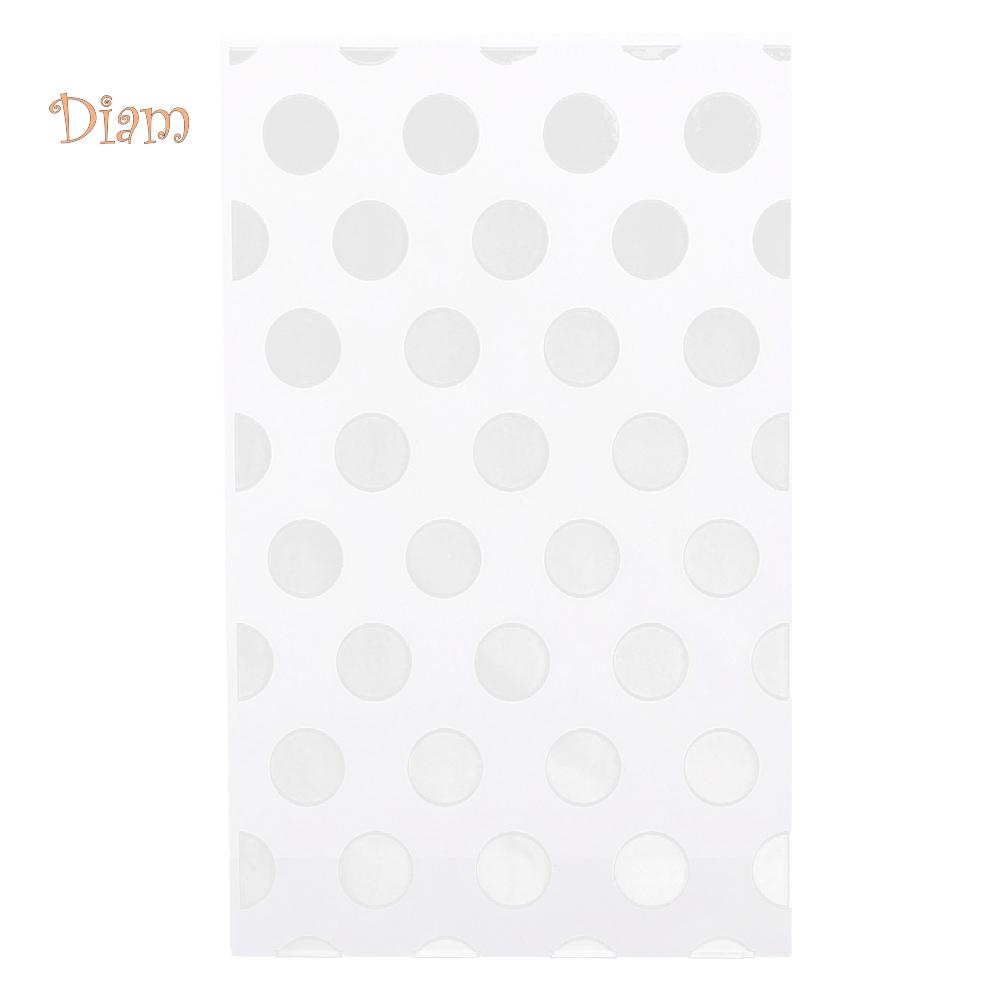 NO.HS 100Pcs Disposable Plastic Cookies Candy Party Favors Snacks Baking Package Bag