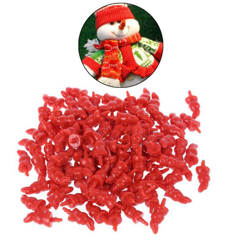 Puppet Stuffed Plush Animals Snowman Red Nose Sewing Crafting DIY Doll Noses Santa Claus Craft