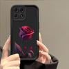Эстетичный чехол для Apple iPhone с красной розой для iPhone 17, 16 Pro Max, 15 Pro, 14 и 13 - Европейский и американский дизайн