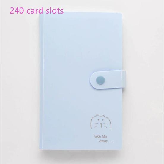 120/240 Pocket Name Card Book Home Picture Case Storage Photo Album Card Photocard Name Card ID Holder Home Accessories Dropship