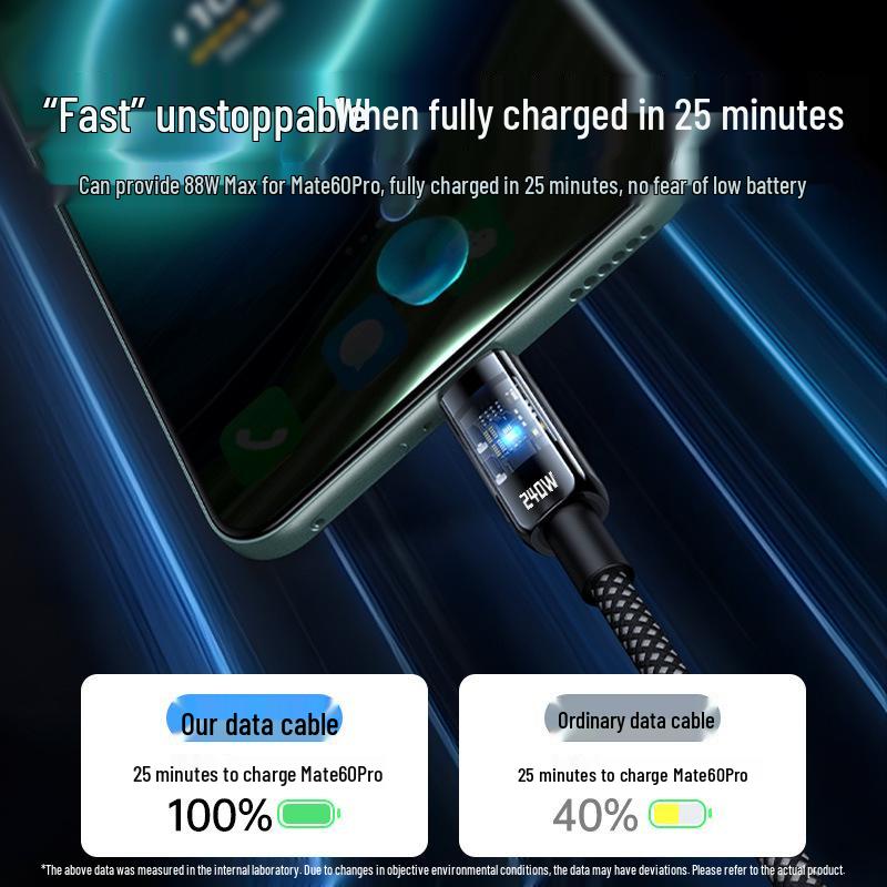 Быстрозарядный кабель Type-C 120 Вт 6 А для Huawei, OPPO, Vivo, Honor