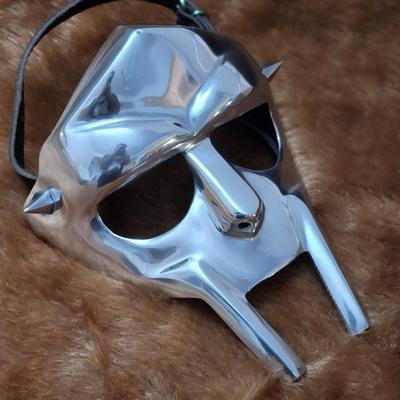 MF Doom Mask Стальная маска гладиатора Броня для лица Ручная работа Носимая Doom Face Cover Броня Подарки на Хэллоуин