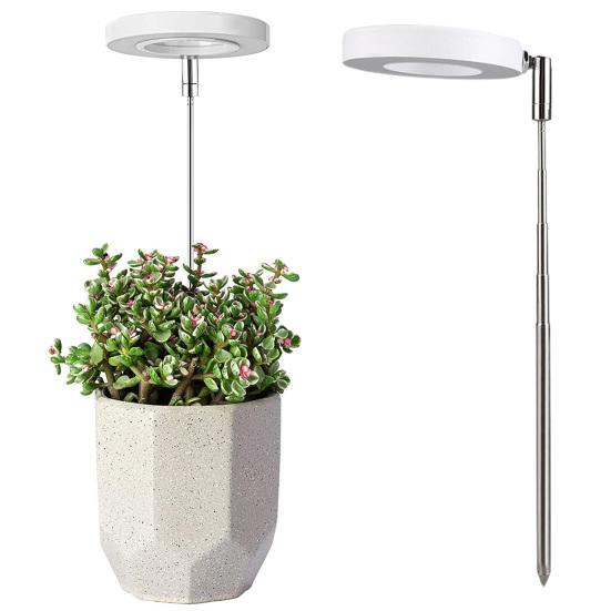 1/2 шт. телескопическая настольная лампа для выращивания растений полного спектра с автоматическим таймером 4/8/12 ч и 4 уровнями регулировки яркости, регулируемая по высоте светодиодная лампа для растений