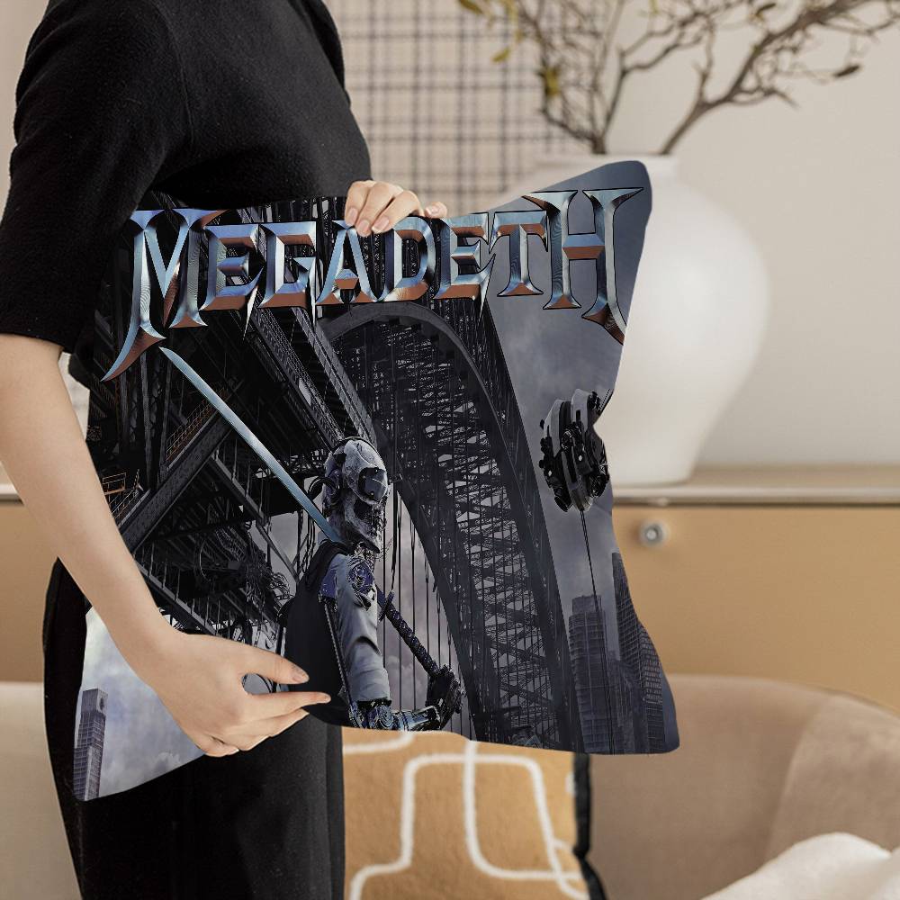 Тяжелый Металл Рок-н-Ролл Музыка M-Megadeths Подушка Чехол для Подушки Наволочка Гостиная Диван Домашний Декор Индивидуальный