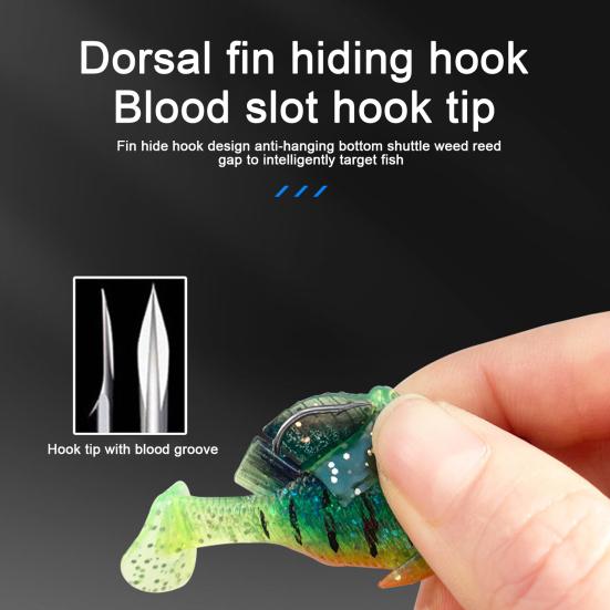 6 см/10 г/14 г весло хвост рыболовная приманка с крючком спиннер 3D глаза Swimbait искусственная мягкая приманка пресноводный соленый окунь форель аксессуары для рыбалки