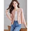 Цветочный женский вязаный свитер короткий и свободный свитер кардиган осень и зима новый стиль