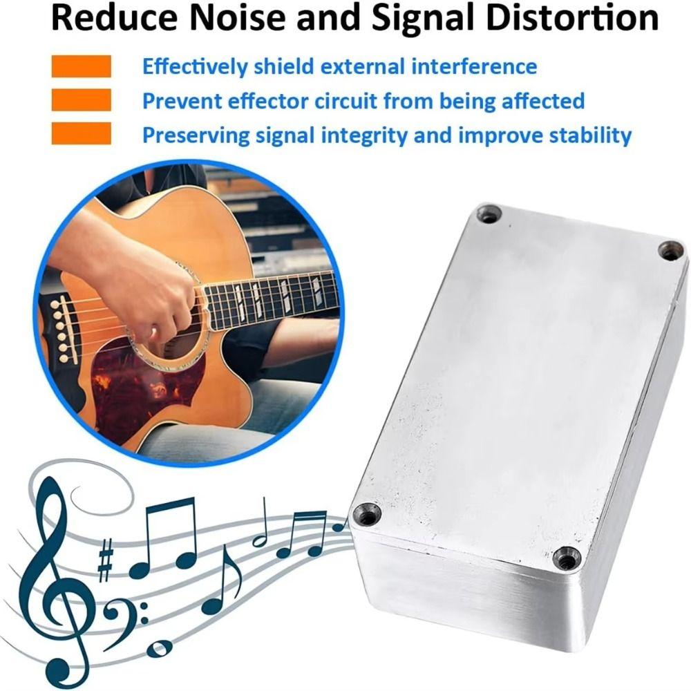 1590B Aluminum Stomp Box with Screws Guitar Effect Cases Musical Instrument