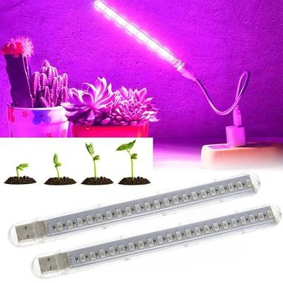 5 В Светодиодная лампа для выращивания растений полного спектра с гибким шлангом Комнатная тепличная фито-лампа USB для цветов и рассады Гидропонная лампа