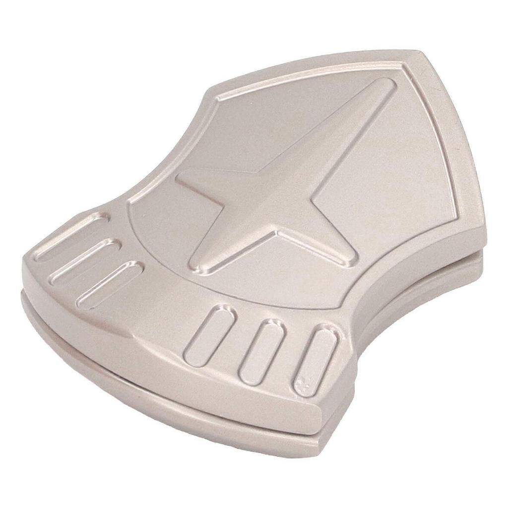Magnetic ADHD Push Slider Toy Adult Office Travel Zinc Alloy Shield Shaped Slider Stress Relief Toy