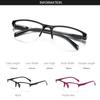 High Quantity Far Sight Glasses Black Half Frame with Strength Presbyopic Eyewear Reading Glasses Ultra Light Women Men Fashion +75 To +400