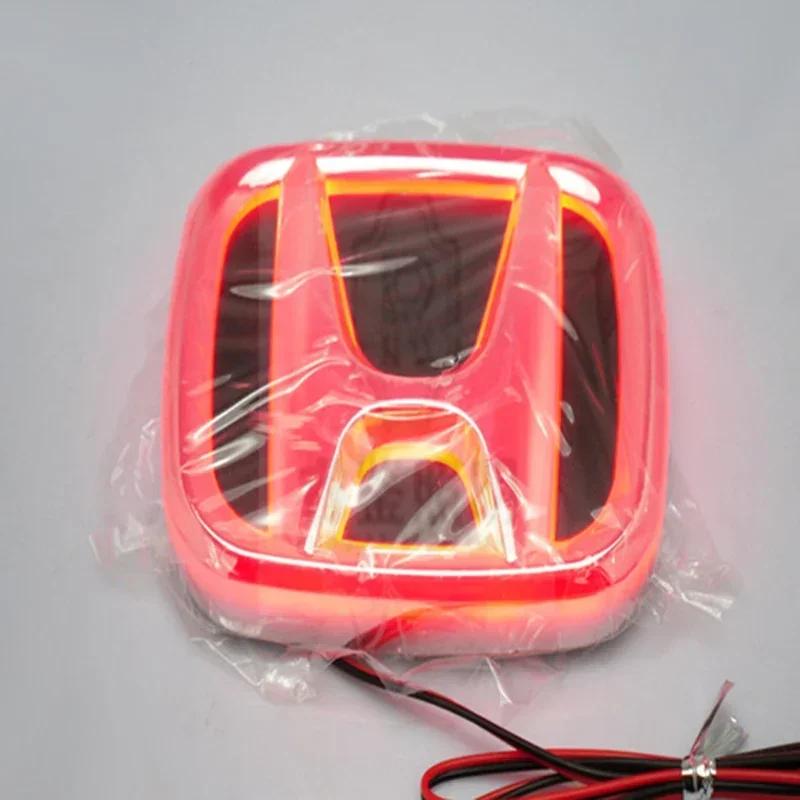 AAAKH1 9x7.5cm ABS Car LED Front Rear Emblem Badge Sticker for Honda Accord CRV Jazz Civic HRV City Odyssey Crosstour Light Accessories