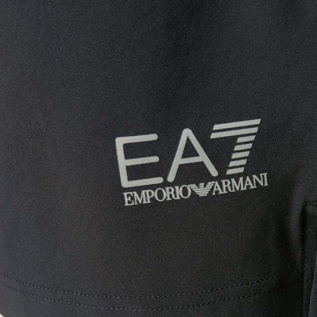 Emporio Armani EA7 Весна/Лето 2021 Логотип Повседневный Спортивный Костюм Мужской костюм Черный 8NPV01-P-N2CZ