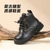 Versatile and comfortable sheepskin leather Martin boots for boys, girls, and children