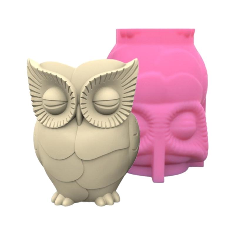 Держатель для ручек в виде совы, цветочные горшки, силиконовые формы, форма для эпоксидной смолы, форма для сочных растений, формы для подсвечников, ваз