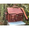 Leather Messenger Satchel Vintage Famous Bag Shoulder Laptop Bag Briefcase