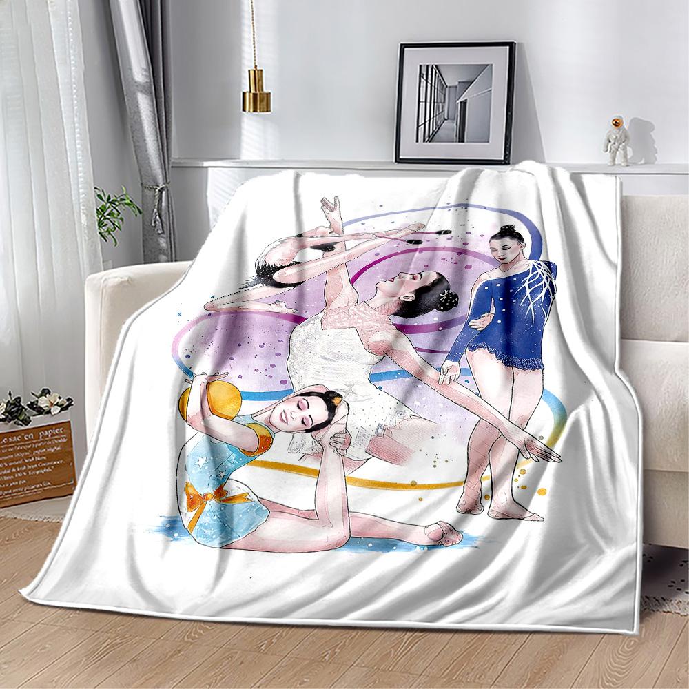 Dancing With Abstract Circles Blankets are suitable for living rooms,making them an ideal choice for outdoor travel and gifts.