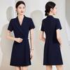2024 Женское профессиональное платье-костюм: Элегантная летняя рабочая одежда для формальных мероприятий в салонах красоты и ювелирных магазинах