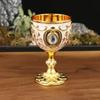 European Style Wine Glasses Embossed Chalice Decorative Goblet  Gift