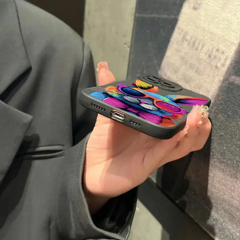 Cute Colorful Rabbit Silicone Phone Case For Redmi Note 13 12 11 Pro Plus 13 12S 11S 11 10S 10 Redmi 12 4G 13C Soft Cover