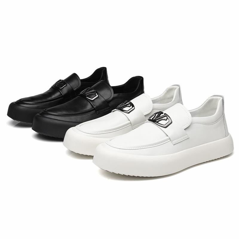 Мужская кожаная обувь, деловая повседневная обувь, мужская дышащая и легкая, мужская обувь с кожаным лицом в британском стиле